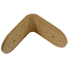 Winkel aus Holz in Natur und Schwarz